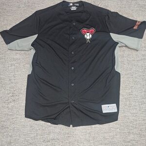 Arizona Diamondbacks Men's Black and Gray Jersey 2Xl